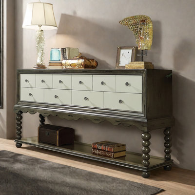 Retro Multifunctional Solid Wood Sideboard