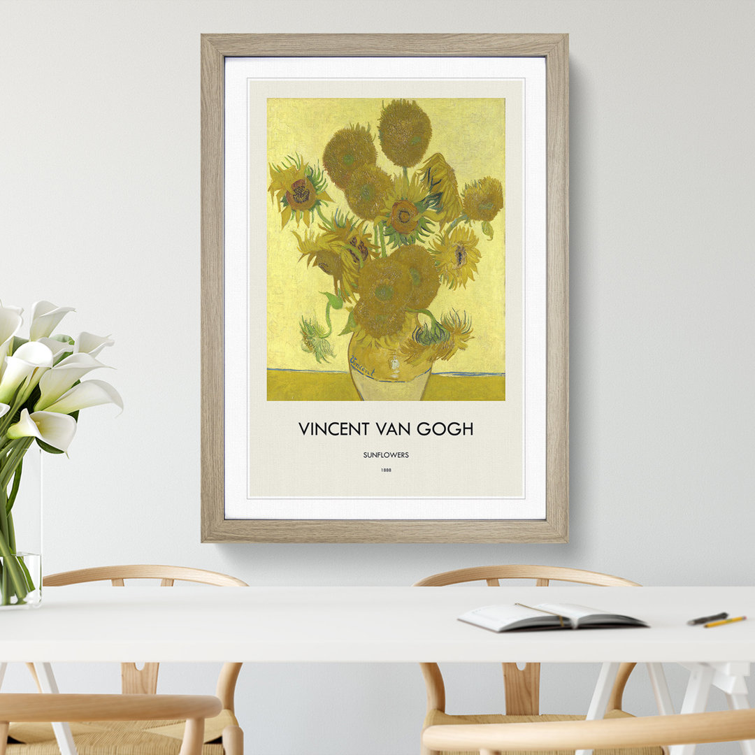 The Sunflowers by Vincent Van Gogh - Picture Frame Painting