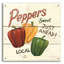 «Sweet Peppers» par David Carter, art mural en verre acrylique August Grove®-1985252436