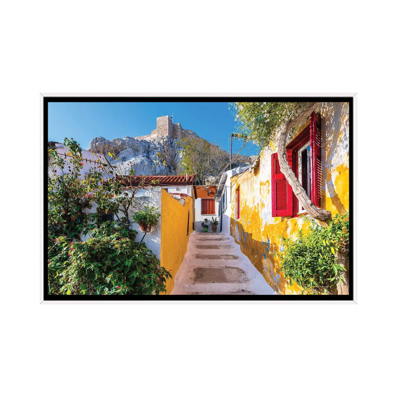 Athens, Greece IX by Nejdet Duzen - Print on Canvas, White Framed, 101.6 cm H x 66.04 cm W