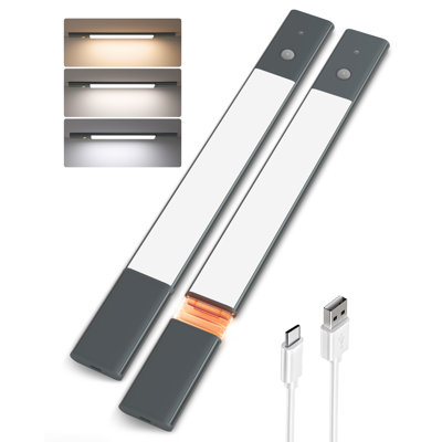 2 Packs Under Cabinet Led Light Wireless Motion Sensor