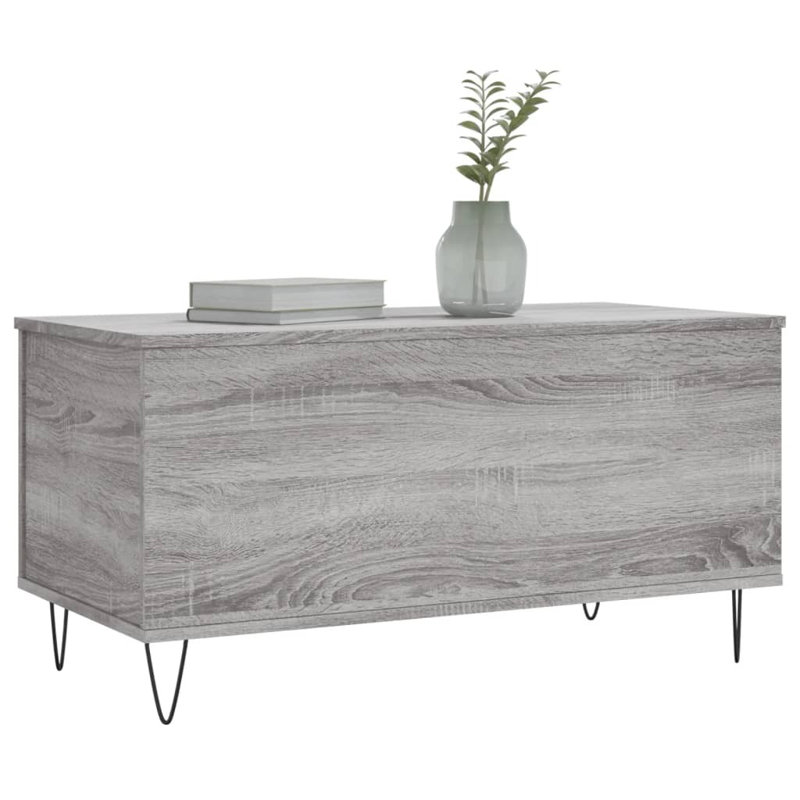 Moriaty Coffee Table, 90cm L x 44.5cm W x 45cm H, Gray Sonoma
