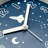 Analogue Quartz Movement / Crystal Tabletop Clock with Alarm in Blue