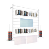 47.24'' Wall-Mounted Display Rack Wrapping Paper Ribbon Holder