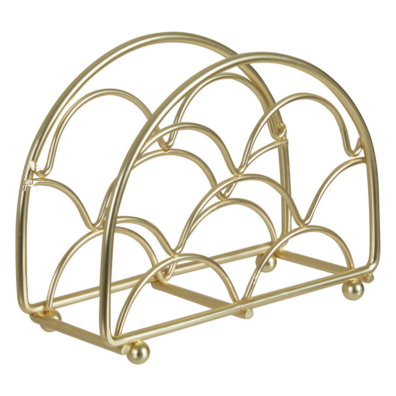 Metal Napkin Holder, Gold