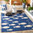 Avani Navy/Beige Indoor / Outdoor Area Indoor/Outdoor Area Rug-1165563027