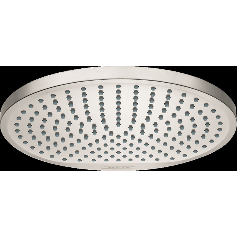 Hansgrohe Crometta Fixed Shower Head 240 1-Jet, Brushed Nickel, 2.5