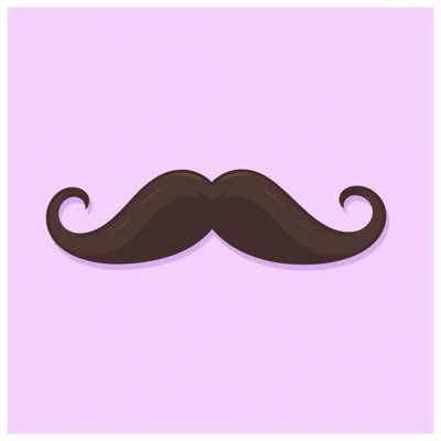 Édredon recourbé brun moustache