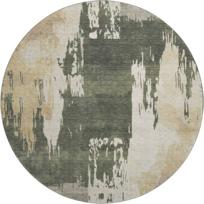 Premium Machine Washable Mayfield AMF2347 Abstract Rug