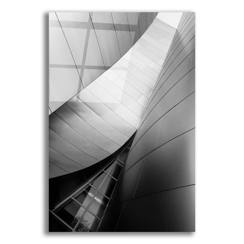 Art mural en verre épique «Ode To Gehry 6» par DAG, Inc Epic Art, 16 po x 24 po, H 24 po x l 16 po