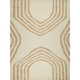 Pompano Hand Woven Wool/Jute IVORY/Cream/Beige Area Rug