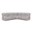 Melbourne 122" Modern Power Motion 6-Piece Reclining Corner Sectional With Cup Holders-2022457207
