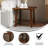Armalda Solid Wood Farmhouse Trestle Style Accent End Table-660479659