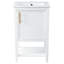 Meuble-lavabo de 20 po avec lavabo, armoire de salle de bain avec porte à fermeture douce, support de rangement et tablette ouverte-619285140