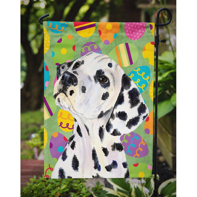 Drapeau de jardin Atara, Dalmatien (noir et blanc)