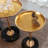 2 Pcs Adjustable Side Table Small Tea Round Side Table Marble Decorative Pedestal End Table