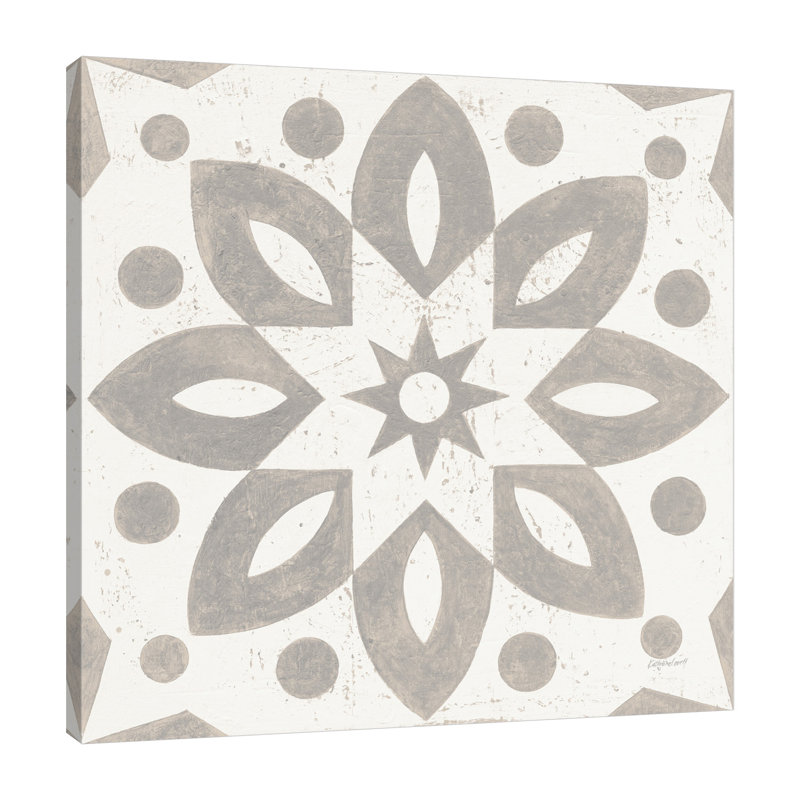 «Winter Caravan Tile I», toile tendue par Kathrine Lovell, H 24 po x l 24 po x P 1,5 po