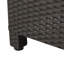 Table d'appoint - Table d'appoint brun foncé, style cube, 17,9 po x 17,9 po x 17,9 po, sans assemblage pour utilisation instantanée - brun, conception, dimensions de 17,9 po, installation rapide requise