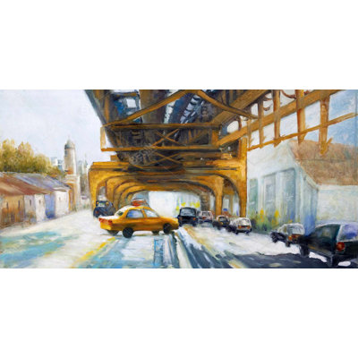 Cars under the bridge - 15.75"x31.50" Desk mat