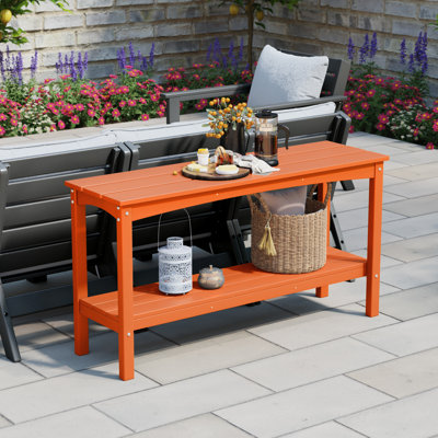 Laguna Rectangular 16.65'' L x 55'' W Outdoor Console Table