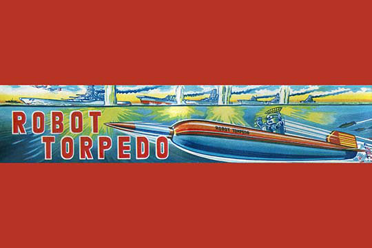 " Robot Torpedo ", 44" H x 66" W