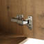 Ornement contemporain de porte de meuble-lavabo double à fixation murale à finition double avec double vasque