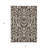 3' X 5' Chocolate And Ivory Floral Washable Indoor Outdoor Area Rug