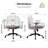 Premium Chenille Criss Cross Office Chair with Wide Seat & Flip-Up Armrests-1296509480