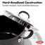 OXO 6 pte Marmite antiadhésive en aluminium anodisé dur avec couvercle