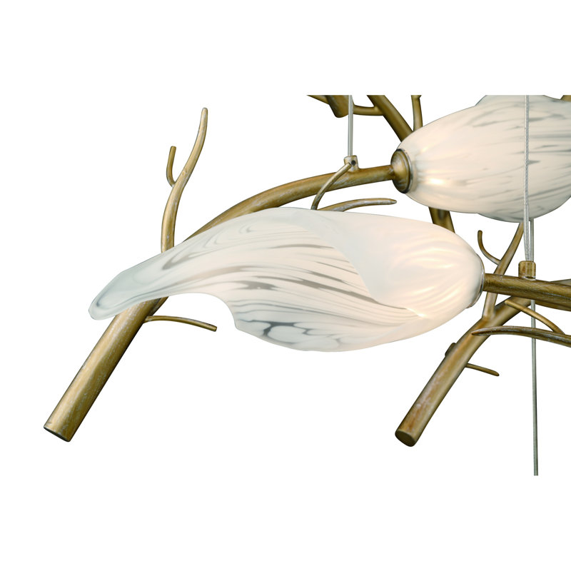 MATERA 25-Light 36" Grand Chandelier (Gold/White)