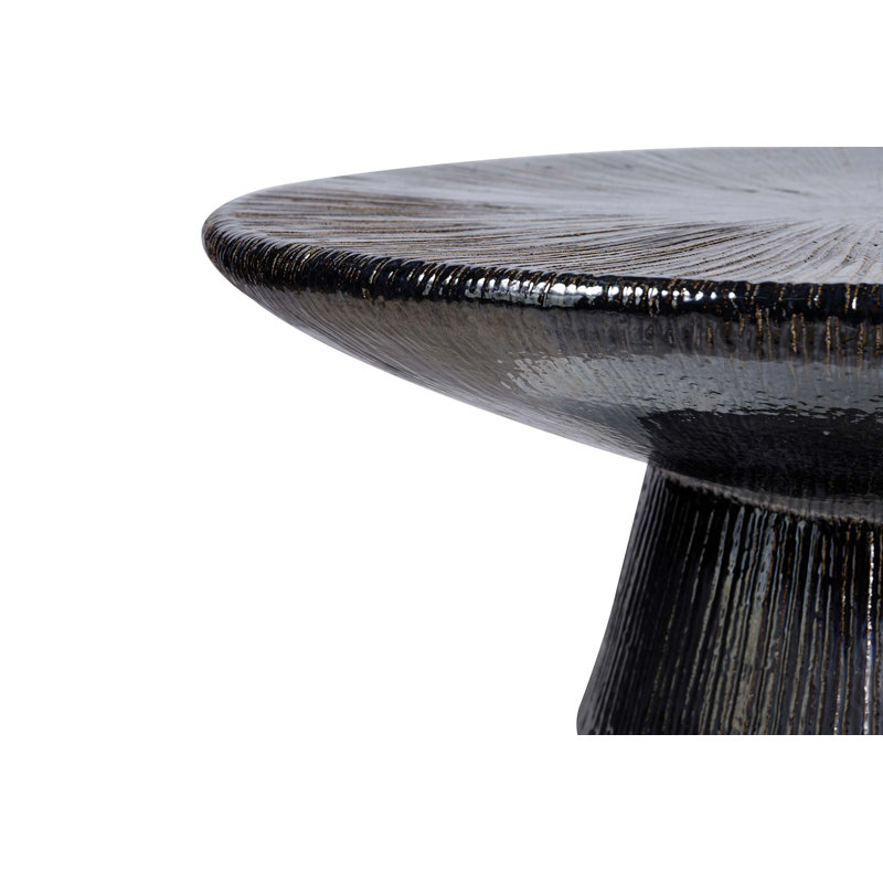 Ceramic Furniture Round Outdoor Coffee Table , 40'' in. W 40'' in. D, Smoke