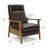Wood Arm Push Back Recliner-673593023