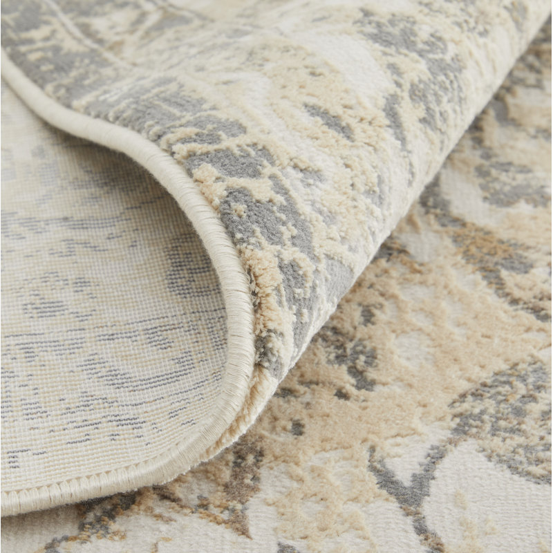 Neoma Viscose Oriental Indoor Rug, Round 7'9"
