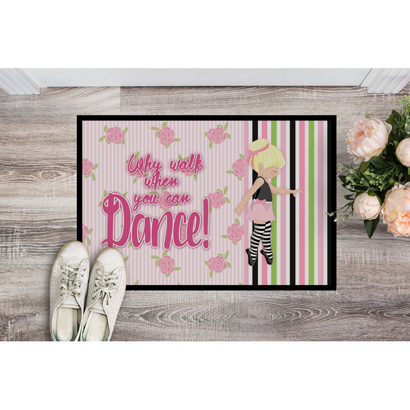 Rug, Blonde/Pink, 18"W x 27"L