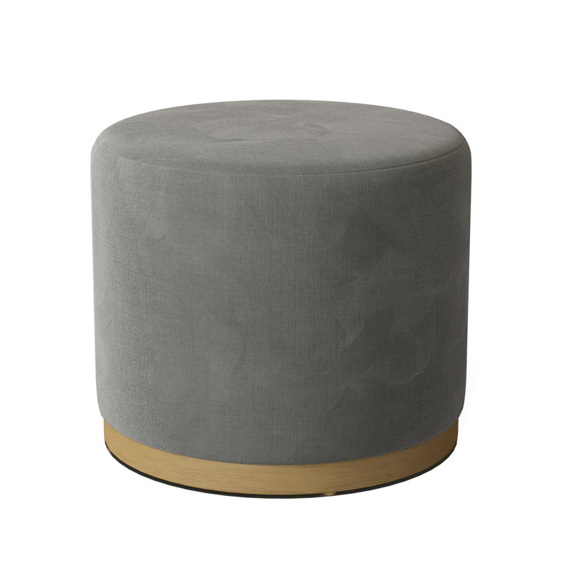 Corbin Round Ottoman, Hazelnut, Pewter (9953 65)