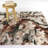Audet Taupe Abstract Shag Area Rug-1087240468