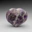 Polished Chevron Amethyst Heart From Brazil (385.2 Grams)-219427590-219427592