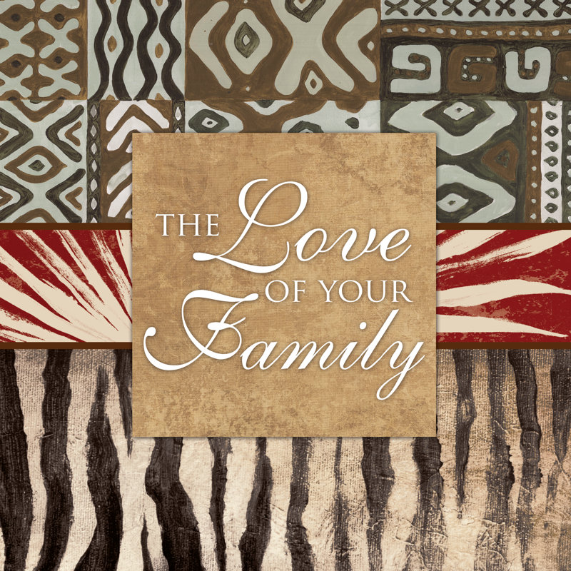 Love Of Family - Wrapped Canvas Print, 30cm H x 30cm W x 3.8cm D