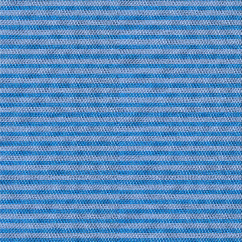 Tapis rayé bleu Chamblee, Carré 7 pi