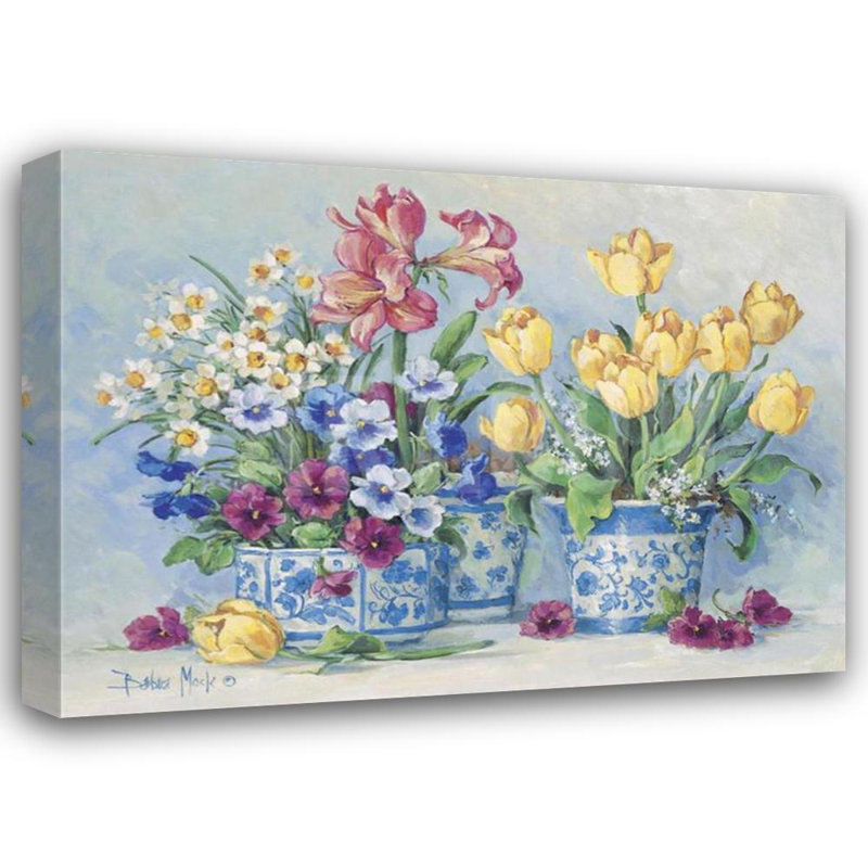 Jardin printanier II, H 17 po x l 24 po