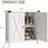 Sideboard Buffet Cabinet with Adjustable Shelf, Modern Farmhouse Kitchen Storage Cabinet-1465476829