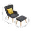 Nicolle Accent Chair with Footstool