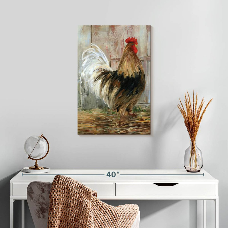 Brampt Farmhouse Rooster Profile, 24" H x 16" W