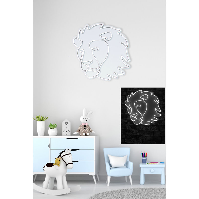Flexible Neon LED Lighting Strip, Waterproof IP67, 12V, 12W | 12.6 x 13.8 x 1.2 inches, 400 Lumens, 6000K Bright White | PVC Foam Template, 12V 4A Adaptor Included | Perfect for Home Decor & Party Lighting