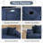 61'' W Boneless Bean Bag Sofa Loveseat Faux Fur Upholstered Floor Sofa With Pillows&Cup Holders&Side Pocket-1228746762-1228746763