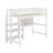 Twin Size Wooden Loft Bed With Shelves, Desk And Writing Board-388965008-388965014