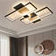Luminaire encastré 32 po moderne noir et blanc