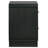 2-drawer Nightstand Bedside Table Black