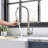 HGN Kitchen Faucet with Pull Down Sprayer, Stainless Steel Single Handle Kitchen Faucet-91139320