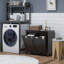 Armoire à linge inclinable avec panier à 2 compartiments pour salle de bain Modern-742442256